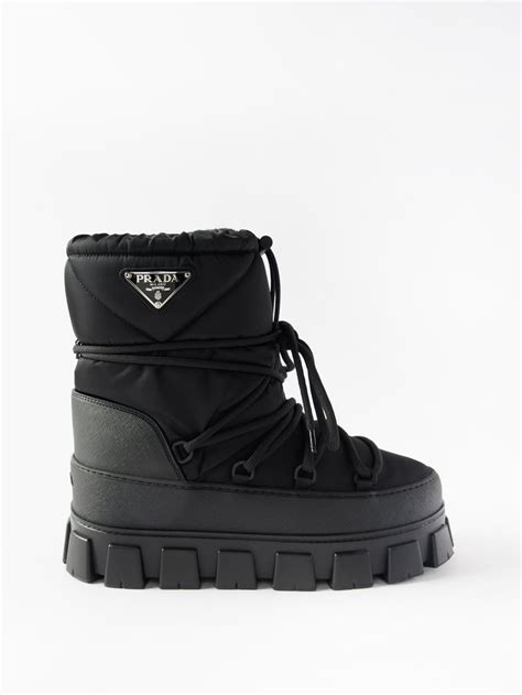 prada monolith nylon snow boots